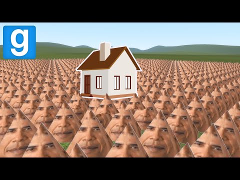 NextBot Army VS House || Garrys Mod Sandbox
