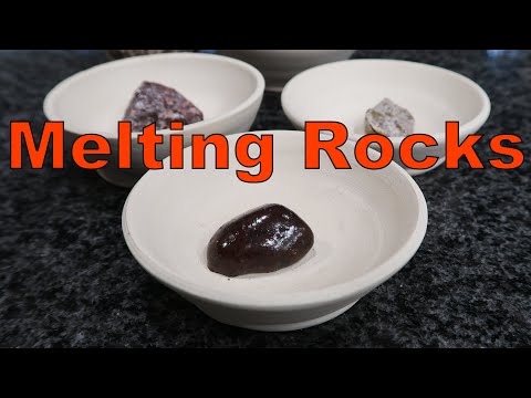 Melting Rocks and Rock Glaze Experiments