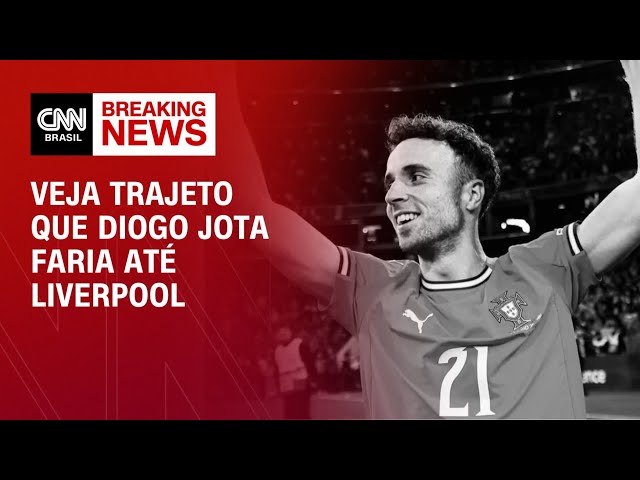 Morte Diogo Jota: Veja trajeto que jogador faria até Liverpool | LIVE CNN