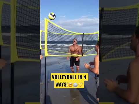 Rule #1: No double taps allowed.🏐 #crossnet #volleyball #fun #playtime #outdoorsport #beach #shorts