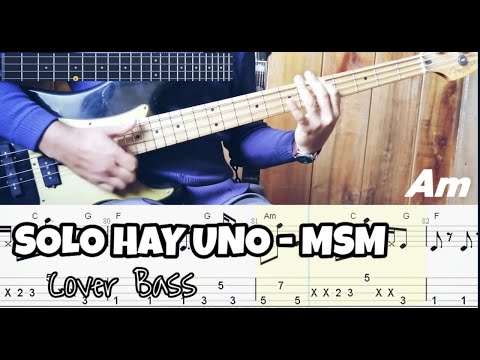 SOLO HAY UNO - MIEL SAN MARCOS | BASS COVER + TAB Y ACORDES