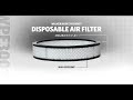 Walker High Efficiency Disposable Air Filter