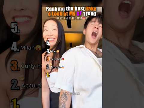 Ranking Take a Look at my Girlfriend TikTok Trend😮😍 #shortsfeed #tiktok