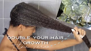 How to Double your Hair Growth with this Aloe Treatment! Natural Hair Must TRY!