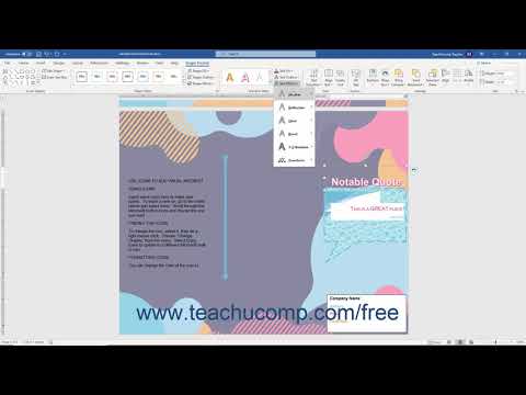 Word 2019 and 365 Tutorial Formatting Shapes Microsoft Training