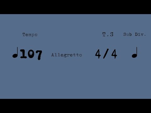 METRONOME - 107 BPM ALLEGRETTO