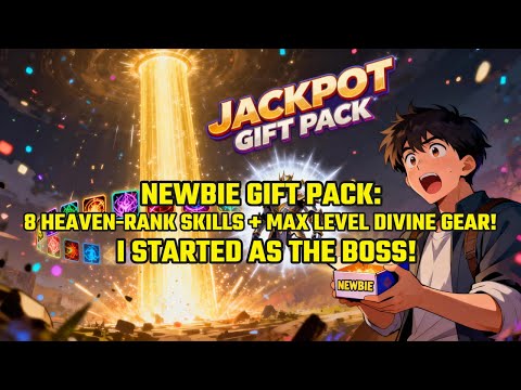 Newbie Gift Pack: 8 Heaven-Rank Skills + Max Level Divine Gear! I Started as the BOSS!