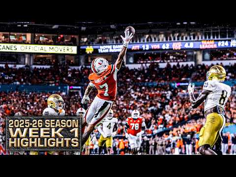 WEEK 1 HIGHLIGHTS from the 2025-26 college football season 🎥 | ESPN College Football