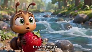 Learn English Through the Ants Crossing the River — Joyful English Animation