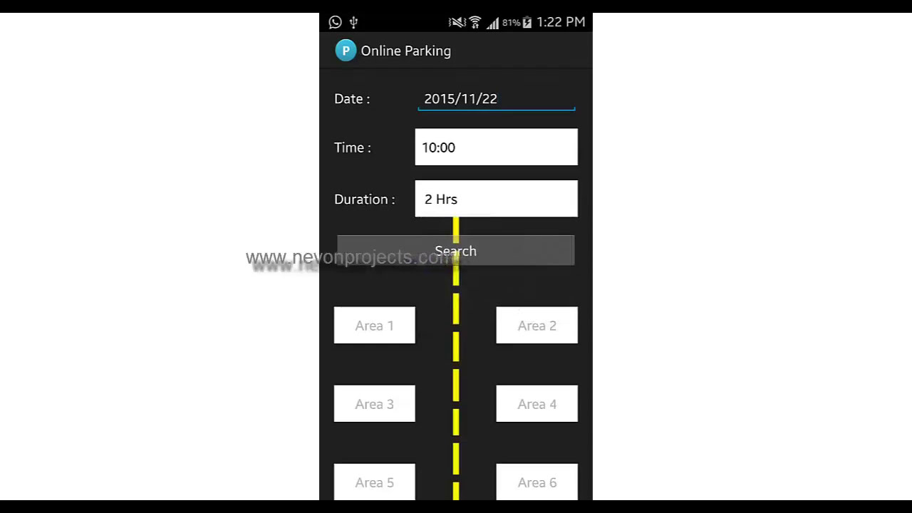 Android Based Parking Booking System