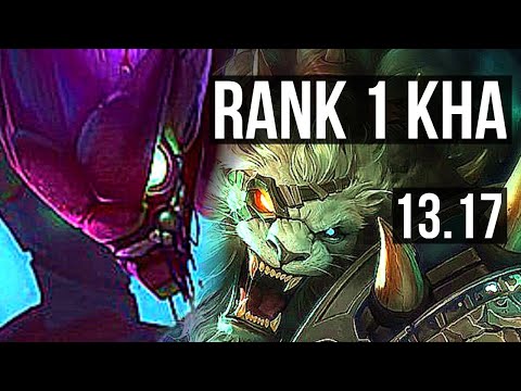 KHA'ZIX vs RENGAR (JNG) | Rank 1 Kha, Rank 4, Dominating | TR Challenger | 13.17