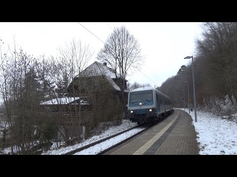 Ersatzzüge auf der Riesbahn in Aufhausen und Harburg(Schwab)