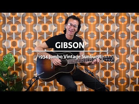 Gibson 1934 Jumbo Vintage Sunburst played by Erwin van Ligten | Demo @ The Fellowship of Acoustics