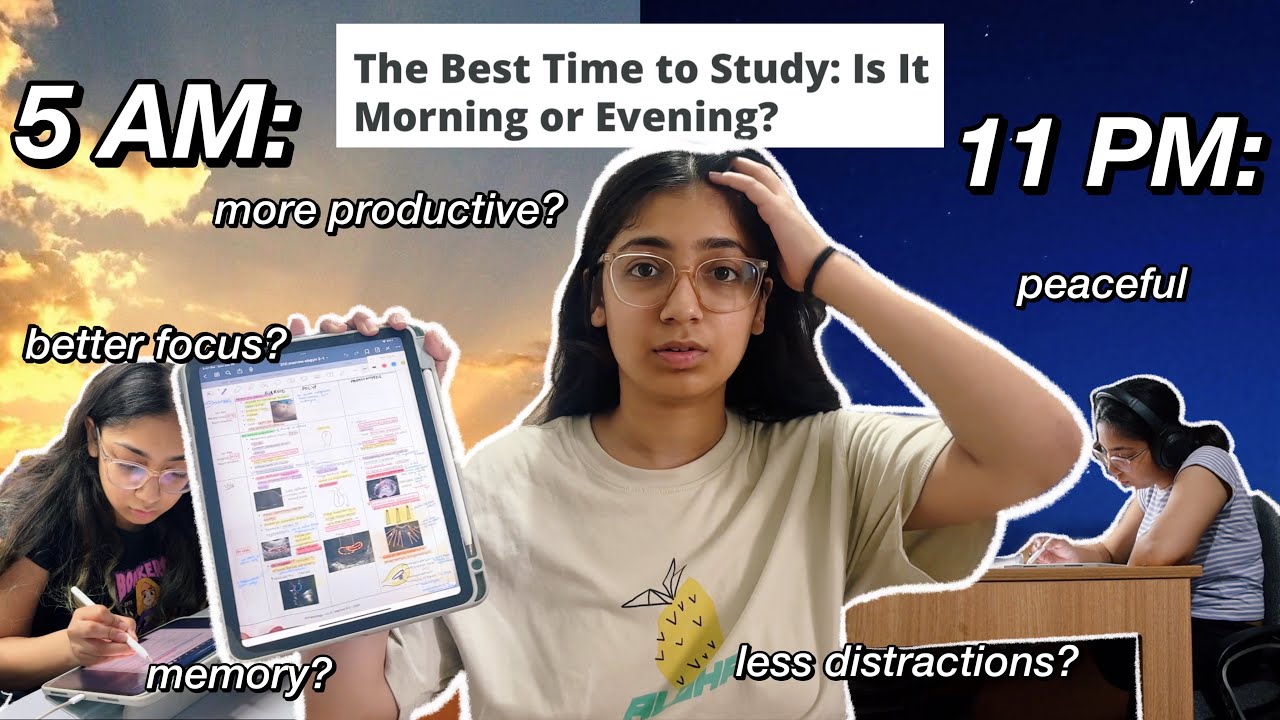 i studied EARLY MORNING VS LATE NIGHT: which is better?🧐📚