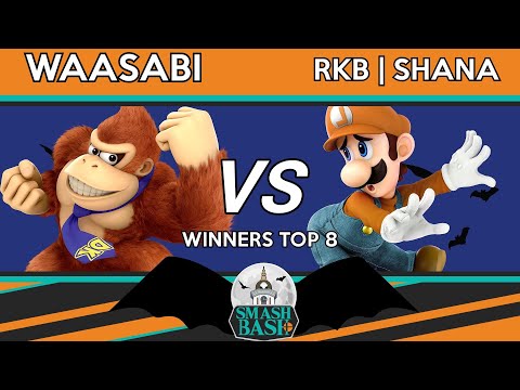 Smash Bash Singles - Winners Top 8 - waasabi(Donkey Kong) Vs. RKB | Shana(Luigi)