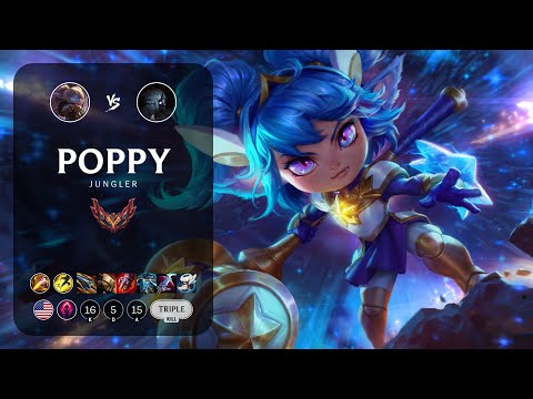 Poppy Jungle vs Kindred - NA Grandmaster Patch 14.6
