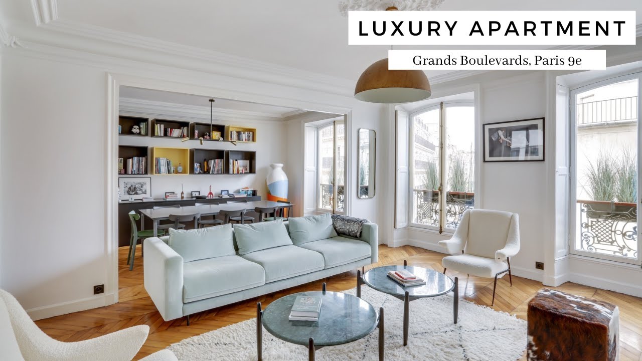 Watch video Haussmannien-Style Paris Apartment 2 Bedrooms | Grands Boulevards 75009 | PARISRENTAL - REF.60955 Haussmannien-Style Paris Apartment 2 Bedrooms | Grands Boulevards 75009 | PARISRENTAL - REF.60955