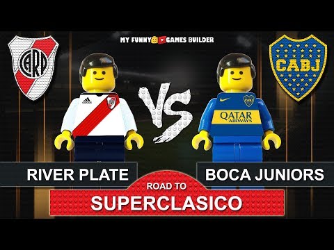 River Plate vs Boca Juniors • Road To Superclasico Final Copa Libertadores 2018 • Lego Football