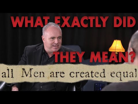 When Jefferson wrote "all men are created equal" he ACTUALLY meant ALL men