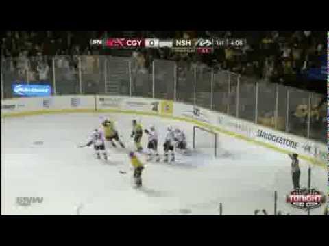 Calgary Flames at Nashville Predators   01\14\2014