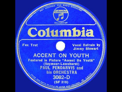 1935 Paul Pendarvis - Accent On Youth (Jimmy Stewart, vocal)