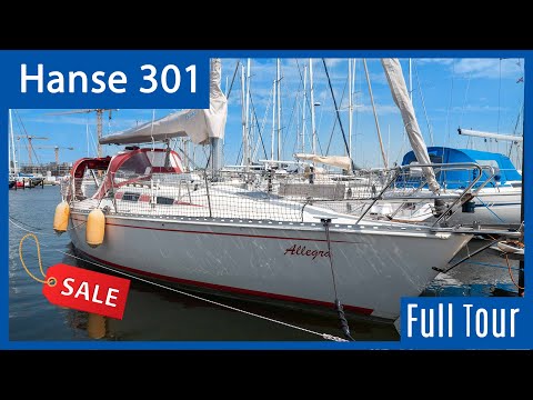 Hanse 301 zu verkaufen - Rundgang durch die Segelyacht (VERKAUFT)