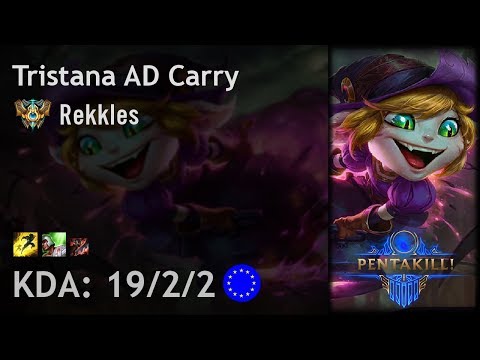 Tristana AD Carry vs Xayah - Rekkles - EUW Challenger Patch 7.16