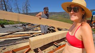 Milling Our Own Siding With Logs From Our Wildfire Property | A Whole Years Firewood In One Hour?!