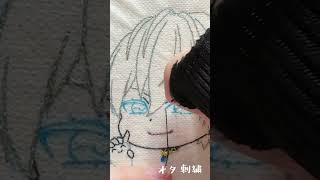 イブラヒム刺繍したよ #刺繍 #にじさんじ