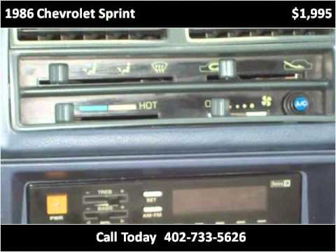 1986 Chevrolet Sprint available from Xtreme Used Cars