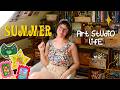 Summer In My Art Studio DIY Clay Magnets New Watercolor Art My Stationery Shop Update