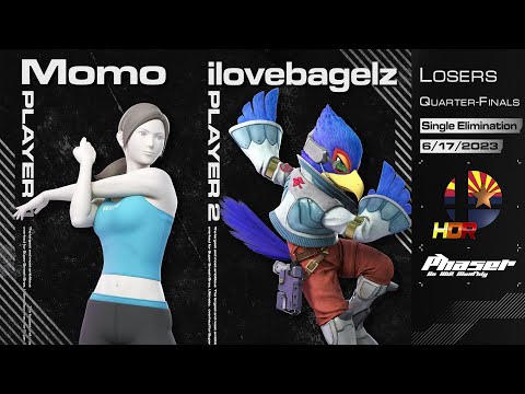 Phaser 3.5: Momo (Wii Fit) vs ilovebagelz (Fox, Falco) HDR Singles Losers Quartersfinals