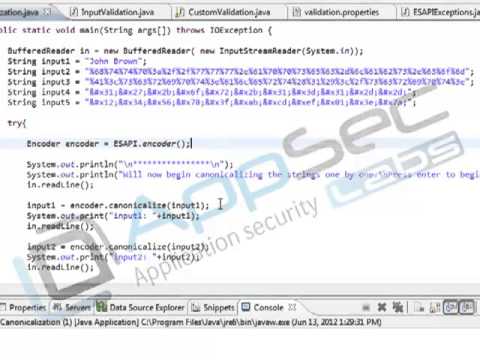 Java Secure Coding Input Validation 2 4 Canonicalization