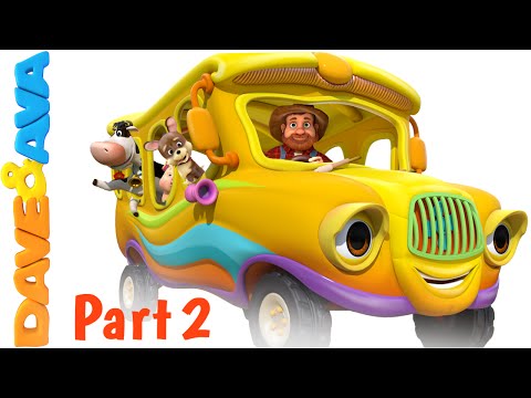 Wheels on the Bus – Animal Sounds Song | Nursery Rhymes and Baby Songs from Dave and Ava