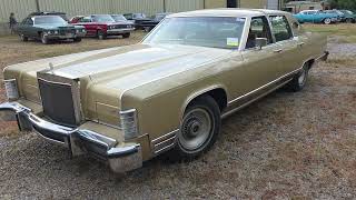 1979 Lincoln Continental Town Car Walk Around and Drive By