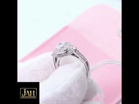 15   {Valued @ $7,475} 18ct White Gold and Diamond Cluster Ring