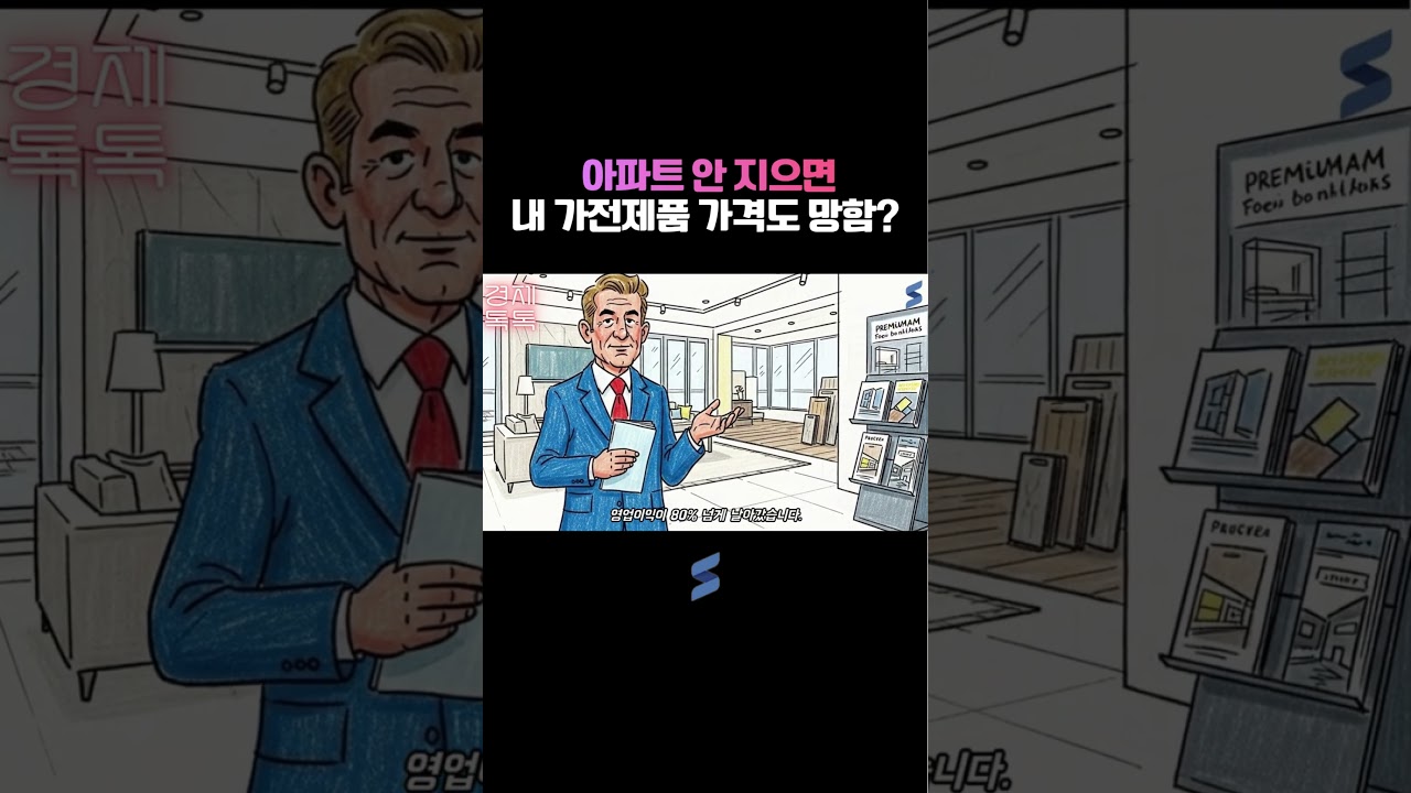 아파트 안 지으면 내 가전제품 가격도 망함?