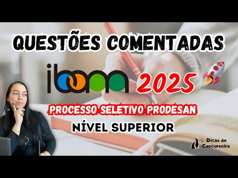 Questões IBAM 2025 - Nível Superior | Processo Seletivo Prodesan