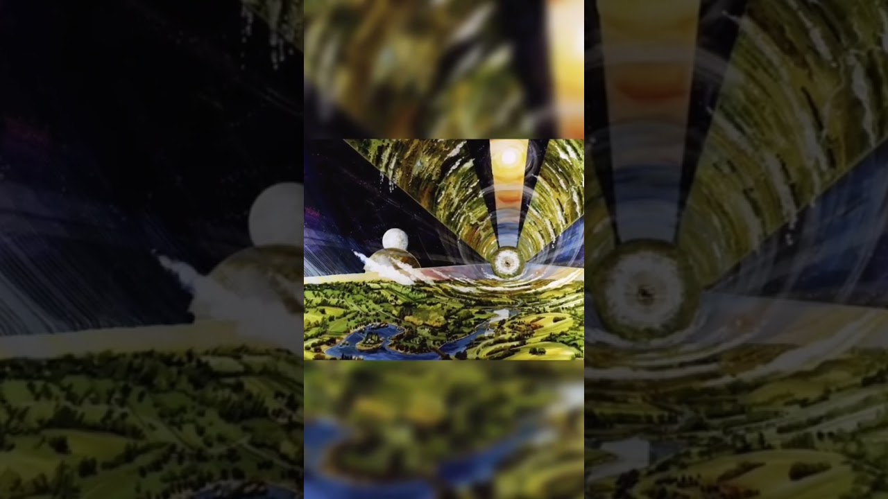 Space Colonies Imagined by NASA