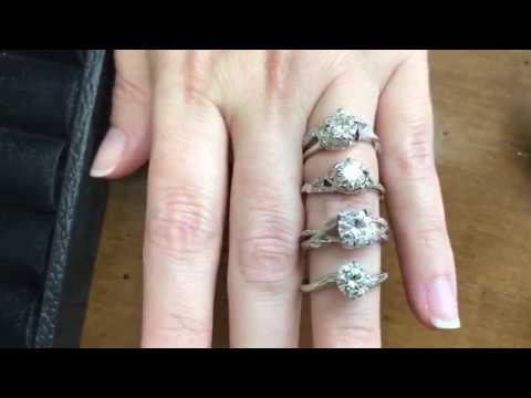 Nature-Inspired Engagement Rings - Split Shank, Organic Shapes