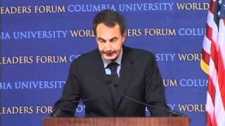Prime Minister of Spain, José Luis Rodríguez Zapatero at World Leaders Forum
