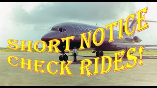 Short Notice Airline Check Rides. Boeing 727