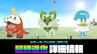 一番強いのはあいつだった！！ニャオハ・クワッス・ホゲータ最終進化の詳細情報公開！