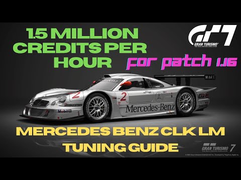 Thumbnail for Gran Turismo® 7 PS4 - Mercedes Benz CLK LM Credit Farm Tuning Guide Patch 1.16 by Mazda, Car