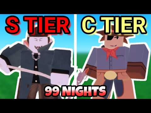 *NEW* ALL 5 STAR CLASSES TIER LIST 99 Nights In The Forest, Cyborg, Vampire, 6 Star Class, #roblox