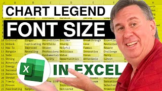 Excel - Chart Legend Font Size - Episode 1794