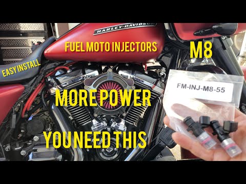 How to install Harley m8 Injectors. 5.5 fuel moto injectors for more horsepower. 2017-2024