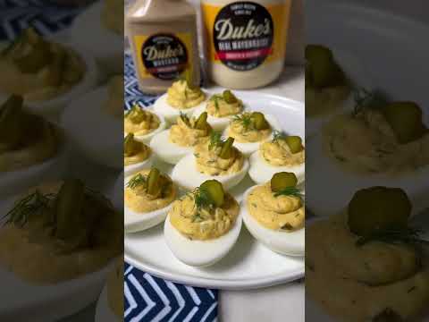 Dill Pickle Deviled Eggs