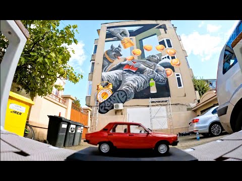 Citizenit - turul picturilor murale din Arad într-o zi friguroasă, cu soare...