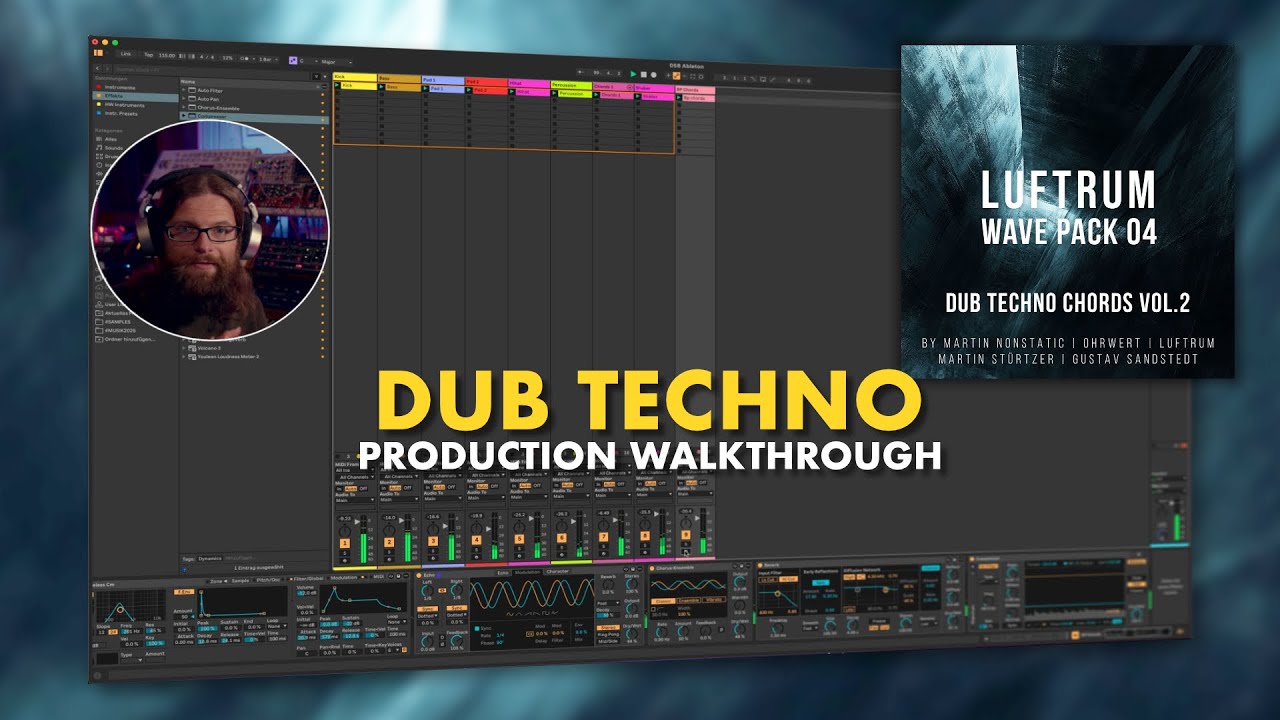 Dub Techno production walkthrough (with Luftrum Dub Chords vol.2)
